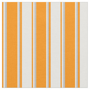 Dark Orange, White, and Grey Coloured Pattern Fabric