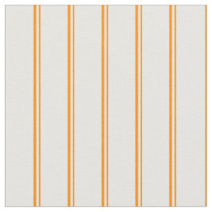 Dark Orange & White Lines Fabric