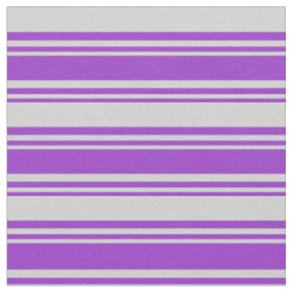 Dark Orchid and Light Grey Coloured Lined Pattern Fabric
