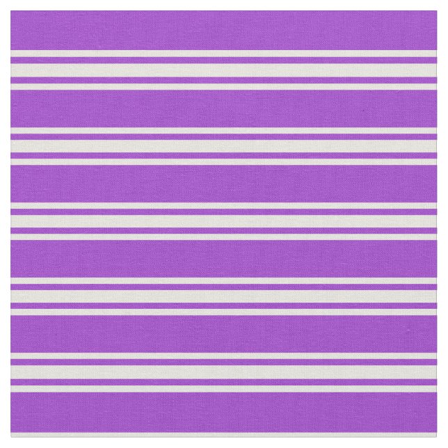 Dark Orchid & Beige Lined/Striped Pattern Fabric (Close Up)