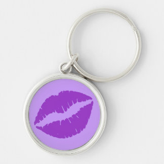 Dark Orchid Lipstick Purple Key Ring