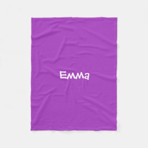 Dark Orchid Personalised Fleece Blanket