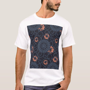 Dark Ornamented Circles Vintage Seamless T-Shirt
