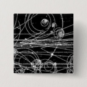 Dark particles 15 cm square badge