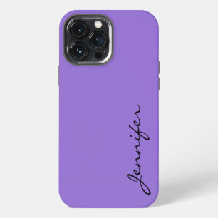 Dark pastel purple colour background iPhone 13 pro max case