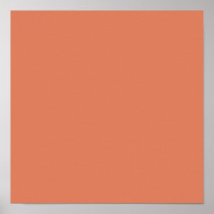 Dark Peach (solid colour)  Poster