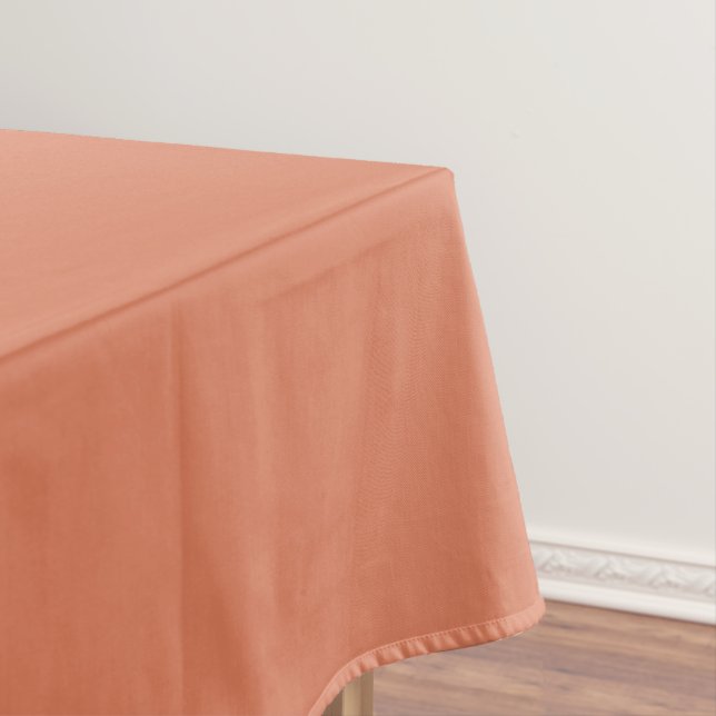Dark Peach (solid colour)  Tablecloth (In Situ)