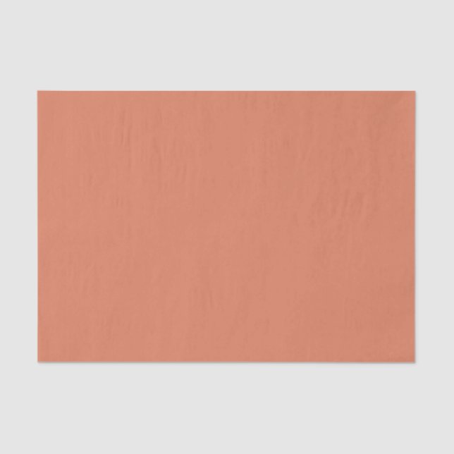 Dark Peach (solid colour)  Tissue Paper (Front)