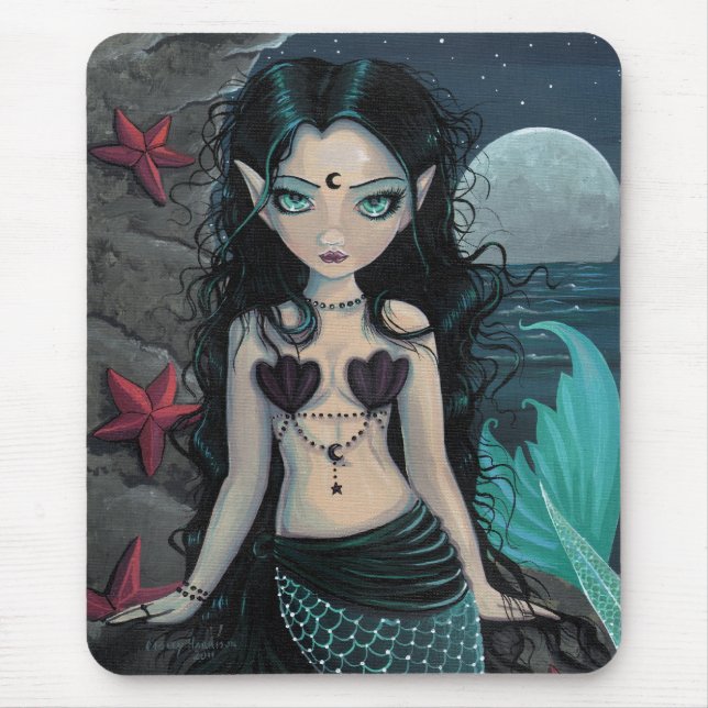 Dark Pearl Mermaid Mousepad (Front)