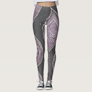 Dark Pearls AI art  Leggings