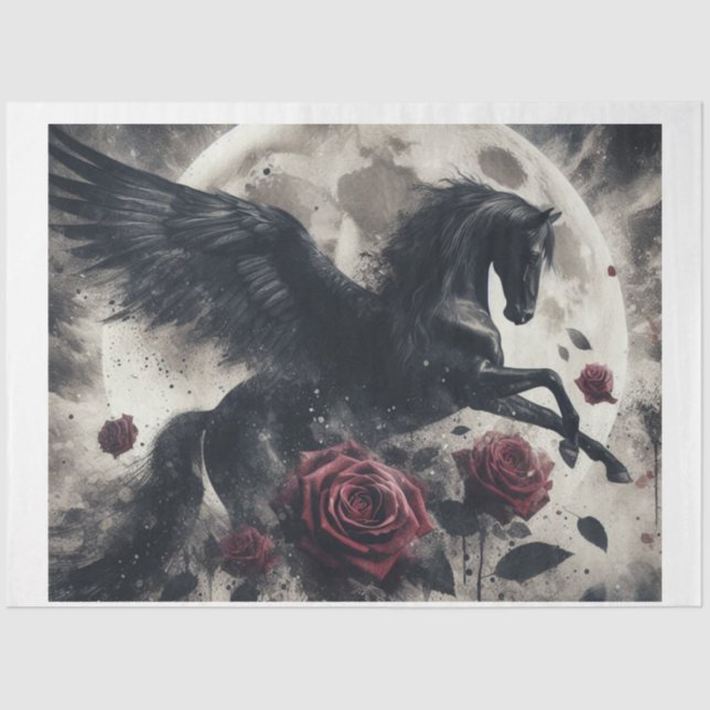 Dark Pegasus Moon Tissue Paper (Front)