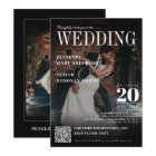 Dark Photo Magazine QR Code Elegant Boho Wedding