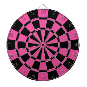 Dark Pink And Black Dartboard