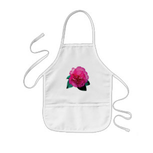 Dark Pink Camellia Dazzler Kids Apron