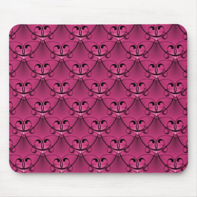 Dark Pink Classic Glam Mousepad (Front)