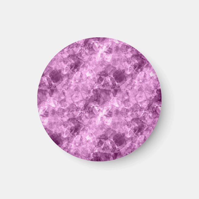 Dark Pink Crumpled Texture Magnet (Front)