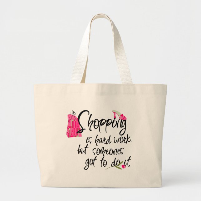 Dark Pink Fashion Tote Bag (Front)