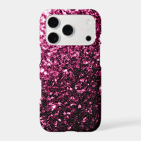 Dark Pink faux shiny glitter sparkles