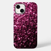 Dark Pink faux shiny glitter sparkles
