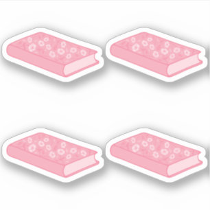 Dark Pink Floral Books