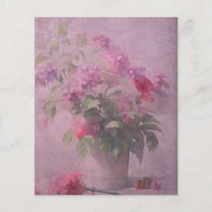 Dark Pink Floral & Damask Scrapbook Paper