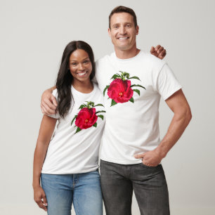 Dark Pink Hibiscus T-Shirt