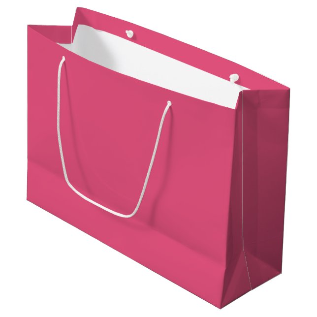 Dark Pink Large Gift Bag (Front Angled)