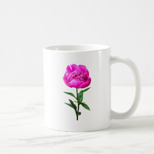 Dark Pink Peony Coffee Mug