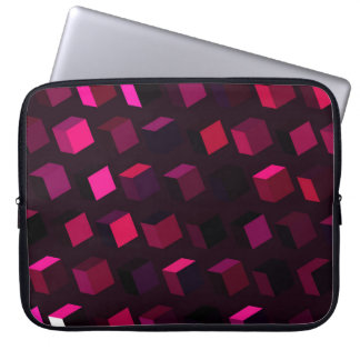 Dark Pink Rhombus: Gradient Abstract decor Laptop Sleeve