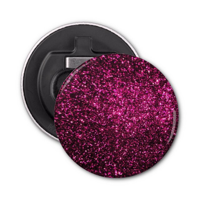 Dark Pink Sparkles Bottle Opener (Front)
