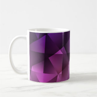 Dark Pink Vintage Polygonal Shimmer Coffee Mug