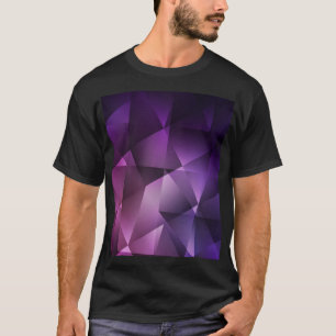 Dark Pink Vintage Polygonal Shimmer T-Shirt