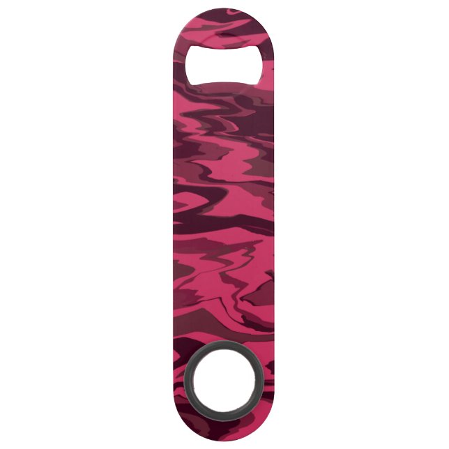 Dark Pink Wavy Liquid Pattern (Front)