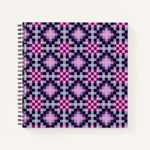 Dark Pixel Pattern Notebook