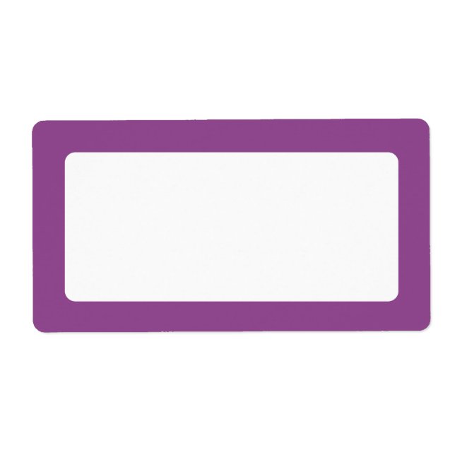 Dark plum purple border blank (Front)