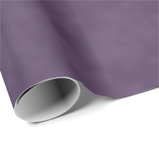 Dark Plum Purple Wrapping Paper (Roll Corner)