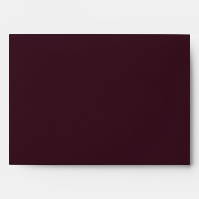 Dark Plum Velvet Envelope (Front)