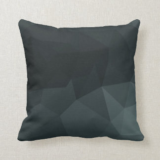 Dark Polygonal Pattern Cushion