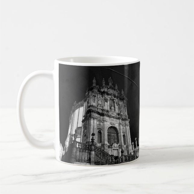 Dark port train picture coffee mug (Left)