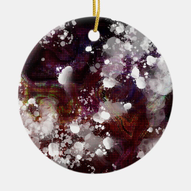 Dark Preparation Ceramic Tree Decoration (Front)