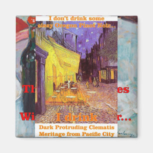 Dark Protruding Clematis Meritage Wine Pacific Magnet