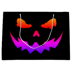 Dark Pumpkin Glow Large Gift Bag
