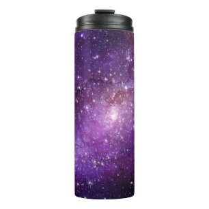 Dark PurplBlue Galaxy Starry Night Thermal Tumbler