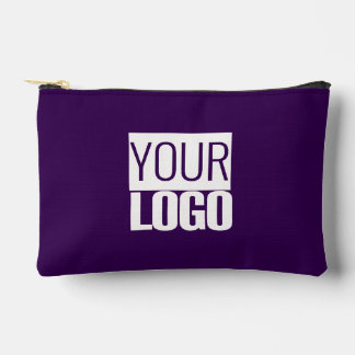Dark Purple - add your logo Accessory Pouch