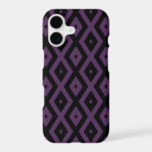 Dark purple and black diamond pattern