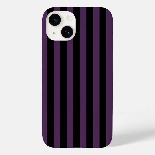 Dark purple and black stripes Case-Mate iPhone case (Back)