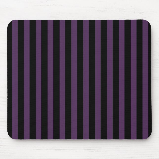 Dark purple and black stripes mouse mat (Front)