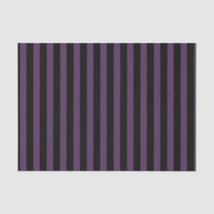 Dark purple and black stripes tissue paper