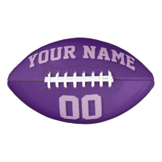 DARK PURPLE AND LIGHT PURPLE Custom Football American Football