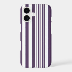 Dark purple and white candy stripes